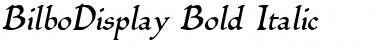 BilboDisplay Bold Italic