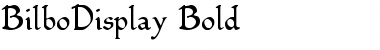 BilboDisplay Font
