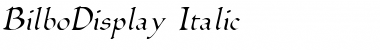 BilboDisplay Italic Font