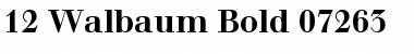 Walbaum Regular Font