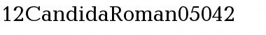 12Candida**Roman05042 Roman Font