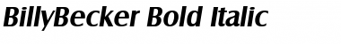 BillyBecker Bold Italic