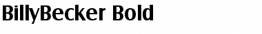 BillyBecker Bold Font