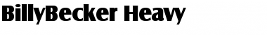 BillyBecker-Heavy Font