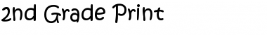 2nd Grade Print Font