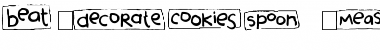 Download 2Peas Blocks - Cooking Font