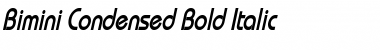 Bimini Condensed Bold Italic