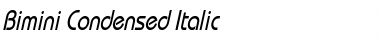 Bimini Condensed Italic Font