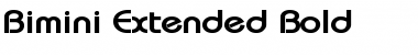 Bimini-Extended Bold Font
