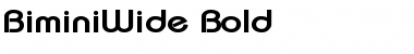 BiminiWide Bold Font