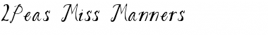 2Peas Miss Manners Font