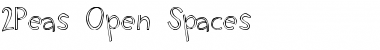 2Peas Open Spaces Regular Font