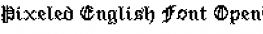 Pixeled English Font Font