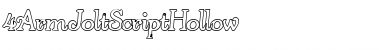 4ArmJoltScriptHollow Font
