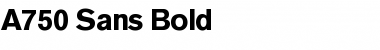 A750-Sans Bold Font