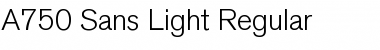 A750-Sans-Light Font