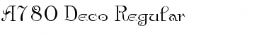 A780-Deco Regular Font