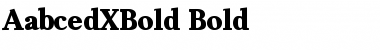 AabcedXBold Bold Font