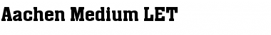 Aachen Medium LET Regular Font