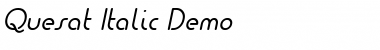 Quesat Demo Italic Font