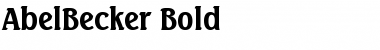 AbelBecker Bold Font