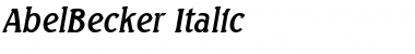 AbelBecker Italic