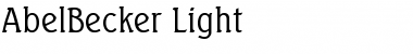 AbelBecker-Light Font