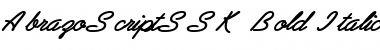 AbrazoScriptSSK Bold Italic Font