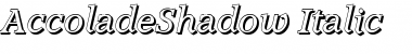 AccoladeShadow Italic