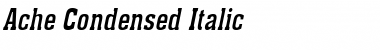 Ache Condensed Italic Font