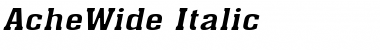 AcheWide Italic Font
