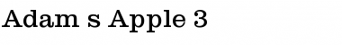 Adam's Apple 3 Font