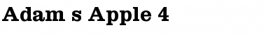 Adam's Apple 4 Font