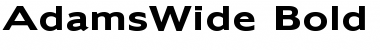 AdamsWide Font