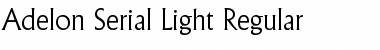 Adelon-Serial-Light Regular Font