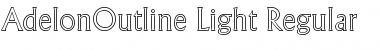 AdelonOutline-Light Regular Font