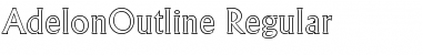 AdelonOutline Regular Font