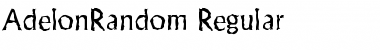 AdelonRandom Regular Font