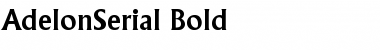 AdelonSerial Bold Font