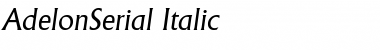 AdelonSerial Italic