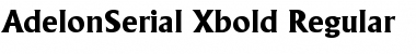 AdelonSerial-Xbold Regular Font