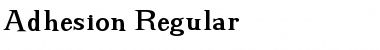 Adhesion Regular Font
