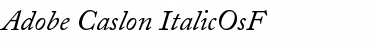ACaslon RegularSC Italic Font