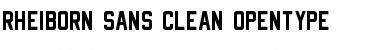 Rheiborn Sans Clean Regular Font