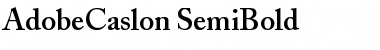 AdobeCaslon-SemiBold Font