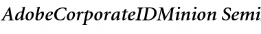 AdobeCorporateIDMinion-SemiBold Font
