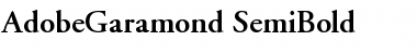 AdobeGaramond-SemiBold Font
