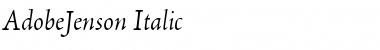 AdobeJenson RomanItalic Font