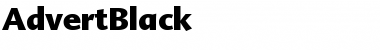 AdvertBlack Font
