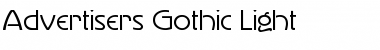 Advertisers Gothic Light Font